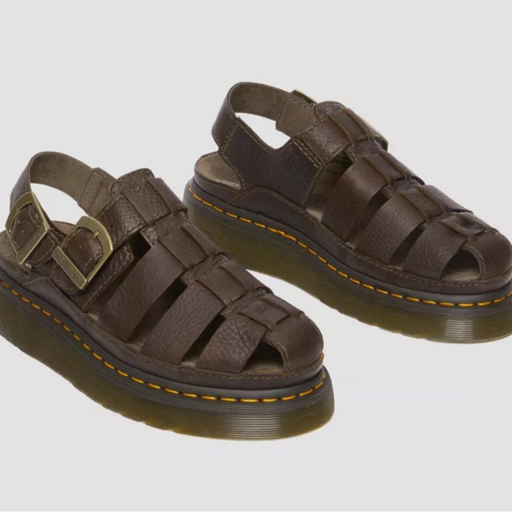 Doc Martens Wrenlie Grizzly Leather Fisherman Sandals